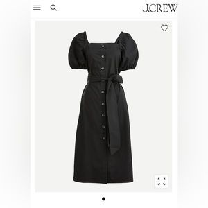 Jcrew Black Cottage dress. Size Small. New with tags.